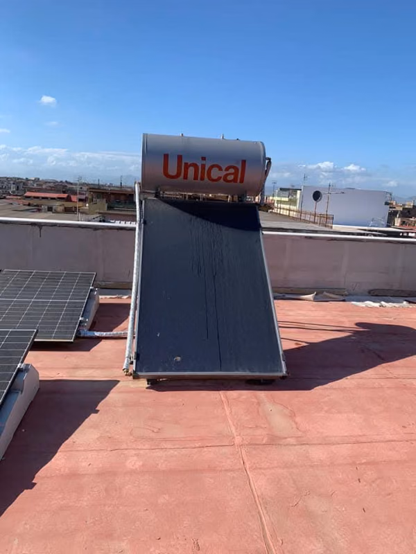 Scaldabagno installato all’esterno
